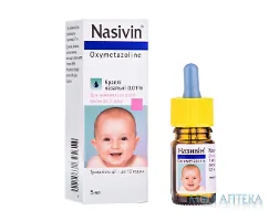 Називін краплі наз. 0,01 % по 5 мл у флак.