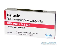 Пегасіс р-н д/ін. 180 мкг шприц 0,5 мл №1