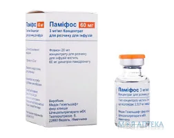 Паміфос конц. д/п інф. р-ну 3 мг/мл фл. 20 мл №1