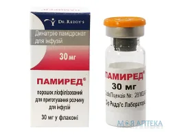 Памиред ліофіл. д/р-ну д/інф 30 мг фл. №1