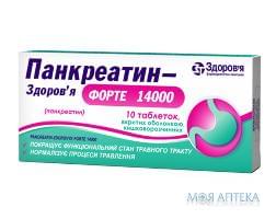 Панкреатин-Здоровье форте 14000 табл. п/о №10