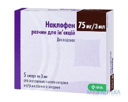 Наклофен 75мг р-н д/ін. амп. 3мл N5