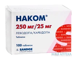 Наком таблетки по 250 мг/25 мг №100 (10х10)