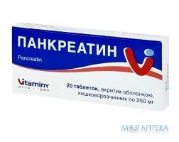 Панкреатин табл. п / о кишечно-раств. 250 мг блистер №20