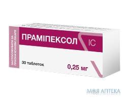 прамипексол ІС таб. 0,25 мг №30