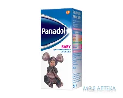 Панадол Бебі суспензія ор., 120 мг/5 мл по 100 мл у флак.