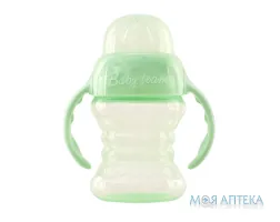 Поїльник Пластиковий Baby Team (Бебі Тім) 5022 зі спаутом і ручками, від 6 місяців, 180 мл