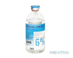 Рефортан Н Гек 6%, р-н інф. фл. склян. 250 мл №10