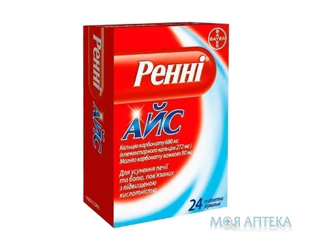 Ренні Айс табл. жев. блистер №24