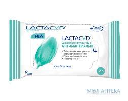 Лактацид (Lactacyd) серветки антибактеріальні №15