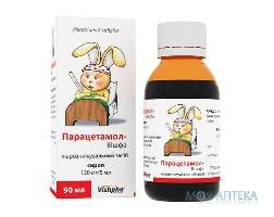 Парацетамол-Вішфа сироп, 120 мг/5 мл по 90 мл у бан.