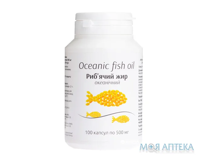 Риб`ячий Жир Океанічний 500 Мг капс. 500 мг банка №100