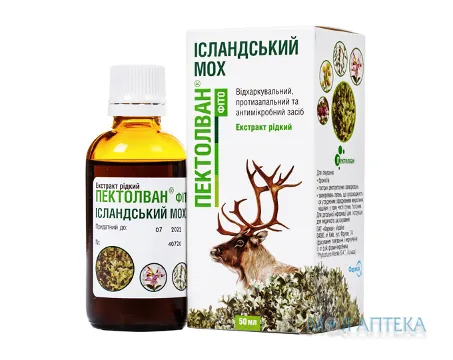 Пектолван Фіто Ісландський Мох екстракт рід. по 50 мл у флак.