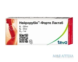 Нейрорубін-Форте Лактаб таблетки, в/плів. обол., №20 (10х2)