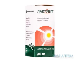 Лактувіт сироп, 3,335 г/5 мл по 200 мл у флак.