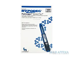 Райзодег Флекстач р-н д/ін. 100 ОД/мл картридж, вклад. у шприц-ручку 3 мл №5