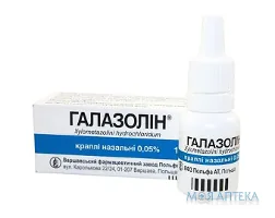 Галазолін краплі наз., р-н, 0,05 % по 10 мл у флак.