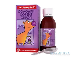 Солодки Кореня Сироп сироп 250 мг/5 мл фл. 100 мл, з доз. ложкою, в пачці №1