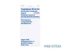 Содіофолін р-н д/ін. та інф. 400 мг фл. 8 мл №1
