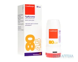 Симбікорт Турбухалер пор. д/інг. дозов. 80 мкг/доза + 4,5 мкг/доза турбухалер 60 доз №1