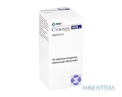Стокрин табл. в/плів. оболонкою 600 мг фл. №30