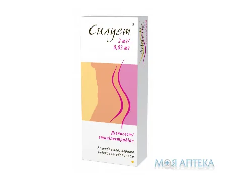 Силует табл. в/плів. оболонкою 2,03 мг блістер №21