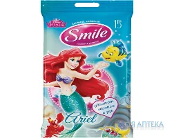 Серветки Вологі Smile Антисептик Тачки №15