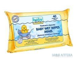 Салфетки Влажные Комфорт Babyline mini №40