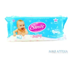 Серветки Ультрамякі Вологі Smile Baby з d-пантенолом №66