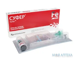 Суфер р-н для в/в ін. 20 мг/мл фл. 10 мл, з розч. 100 мл (NaCl-Солювен) №1