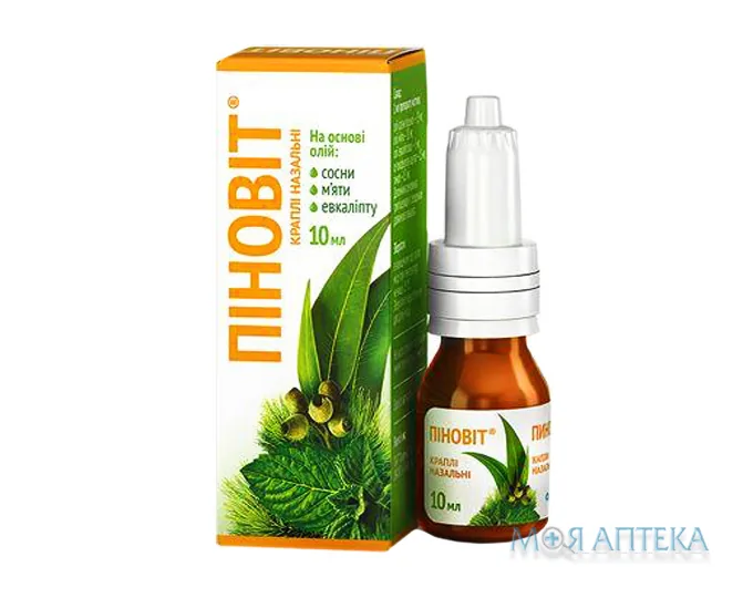 Піновіт краплі наз. по 10 мл у флак.