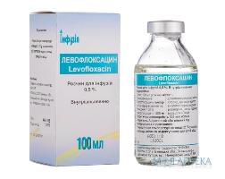 левофлоксацин р-р д/инф. 0,5% - 100 мл (Инфузия)