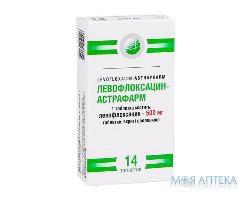 Левофлоксацин-Астрафарм таблетки, в/о, по 500 мг №14 (7х2)