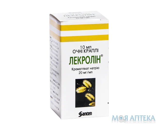 Лекролін краплі оч., 20 мг/мл по 10 мл у флак.-крап.