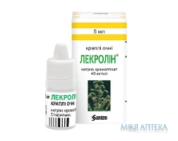 Лекролін краплі оч., 40 мг/мл по 5 мл у флак.-крап.