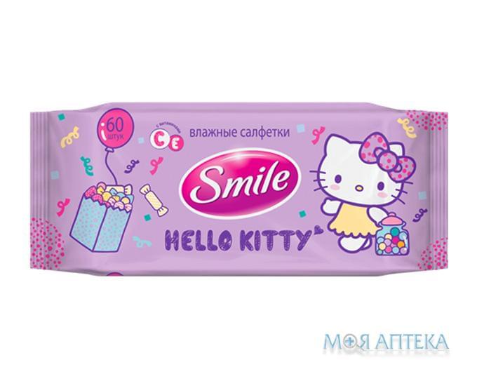Салфетки Влажные Универсальные Для Всей Семьи Tm Smile Hello Kitty №60