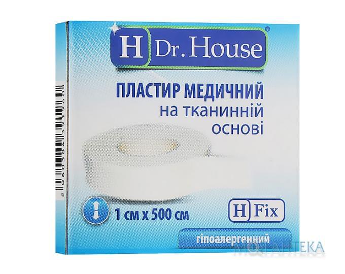 Пластир Dr. House (Доктор Хаус) на тканинній основі 1 см х 500 см в картонній упаковці