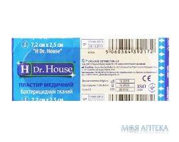 Пластырь бактерицидный Dr. House (Доктор Хаус) на тканевой основе 2,5 см х 7,2 см