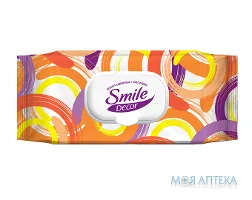 Серветки Вологі Smile Decor Color mix №60