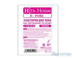 Пов`язка пластирна Dr. House (Доктор Хаус) H-Pore стерильна на нетканій основі 6 см х 8 см