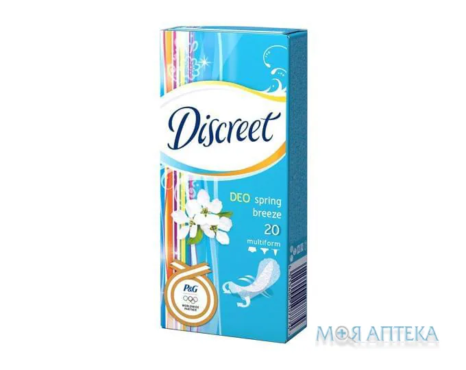 Гігієнічні прокладки щоденні Discreet Deo (Діскріт Део) Spring Breeze multiform №20