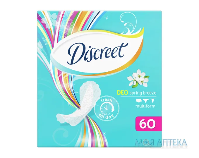 Гігієнічні прокладки щоденні Discreet Deo (Діскріт Део) Spring Breeze multiform №60