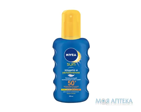 Сонцезахисний Спрей Nivea SPF-50+, захист та зволоження