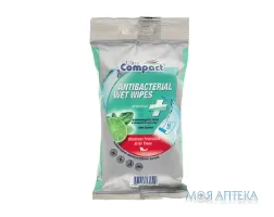 Серветки Вологі Ultra Compact Antibacterial №15