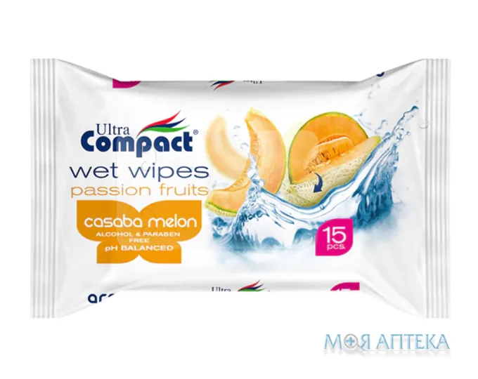 Серветки Вологі Ultra Compact Casaba Melon №15