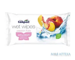 Серветки Вологі Ultra Compact Juicy Peach №15