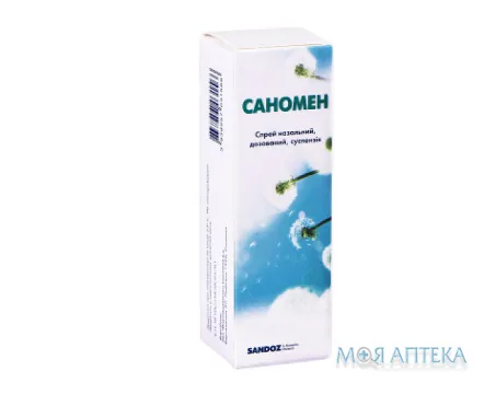 Саномен спрей назал. дозов., сусп. 50 мкг/доза контейнер, 140 доз №1