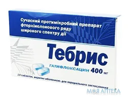 Тебрис табл. п/о 400 мг №10