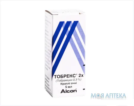 Тобрекс 2X кап. глаз. 3 мг/мл фл.-капельн. Дроп-Тейнер 5 мл №1