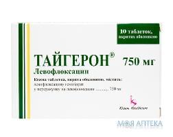 Тайгерон табл. п/о 750 мг блистер №10
